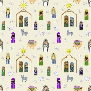 Nativity Pattern V2 Cream