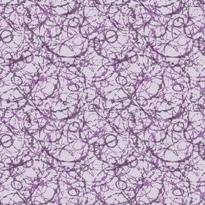 Drippy Textured Rings Mosaic Summer Casual Fun Purple Blender Neutral Interior Earth Tones Light London Lavender Gray D6D0DB Orchid Pink Purple Magenta 89629D Plum Purple 483354 Subtle Modern Abstract Geometric
