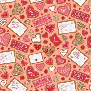 Love Core Kitsch Valentines Cookies (12x12 scale)