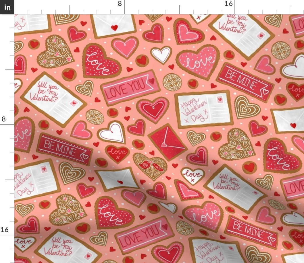 Love Core Kitsch Valentines Cookies (12x12 scale)