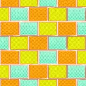 Comic Strip Halftone Bricks