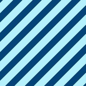 Blue Diagonal Stripes Small Scale