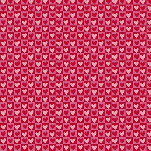 checker hearts tiny