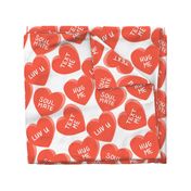 Big Red Candy Hearts - Valentines (large scale) 