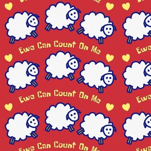 Ewe Can Count on Me -red