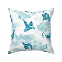 Dragons clouds turquoise small