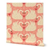 My Swan and only Valentine - vintage pink