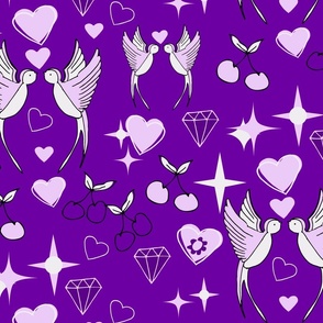 Kitsch Valentine purple