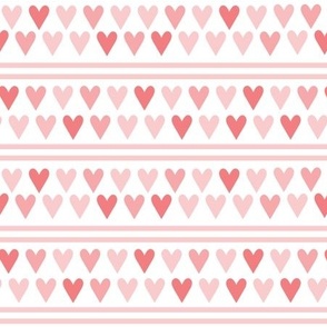 Hearts and Stripes - soft traditional