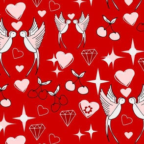 Kitsch Valentine red