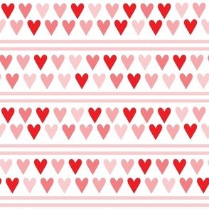 Hearts and Stripes - bold traditional