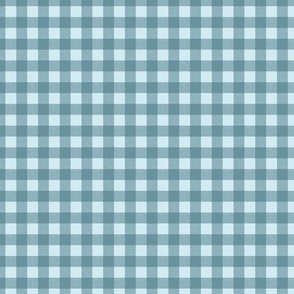 Ocean current gingham - small scale