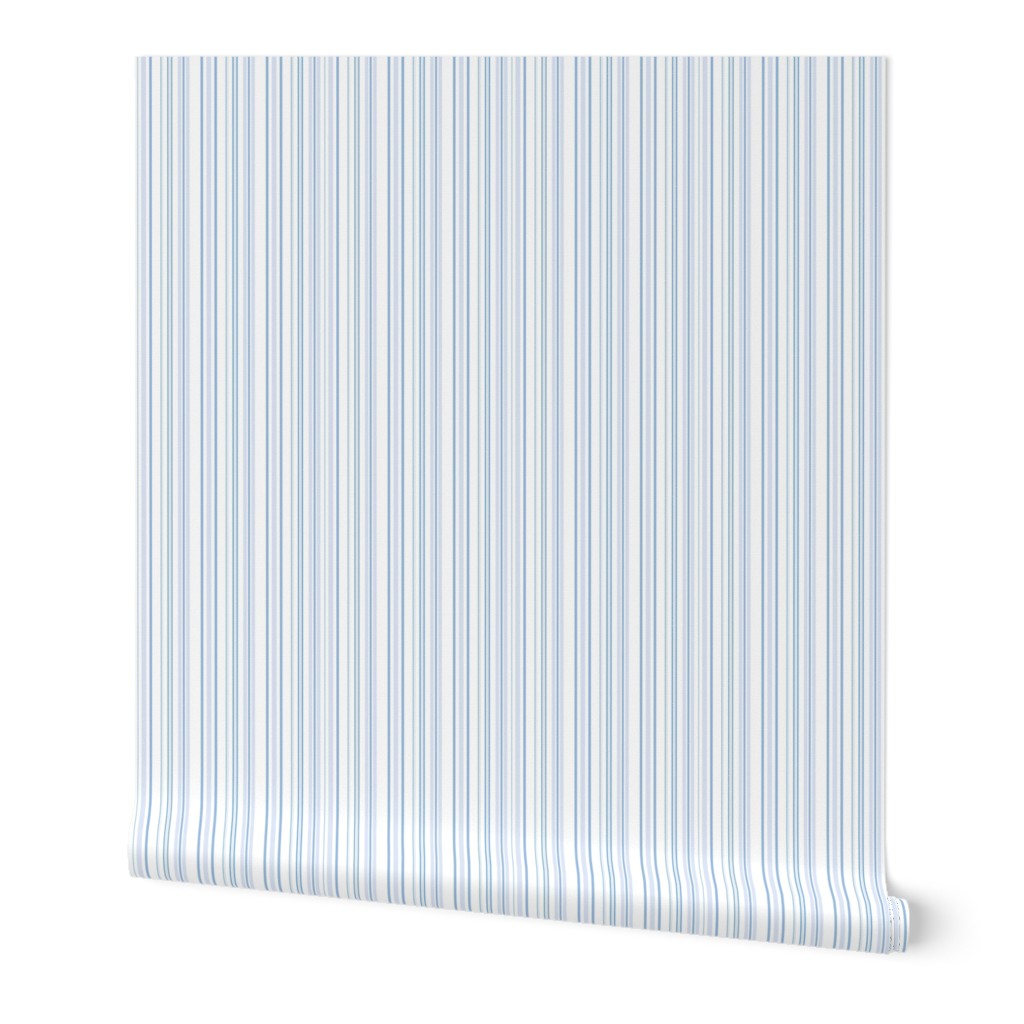 Hampton Stripes in Pale Blueberry Blue