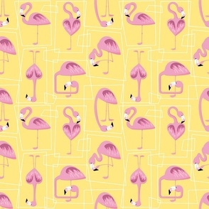 Palm Springs Flamingos | Small scale