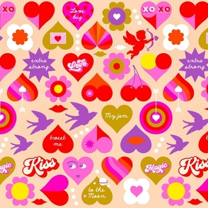 Kitsch Valentine Hearts - Medium