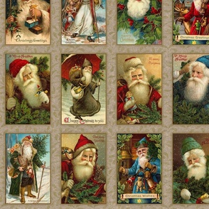 Vintage Santas-A-24" wide