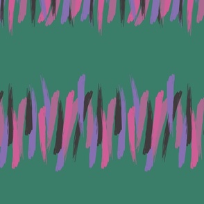 Purple, pink and black brush strokes - Medium scale