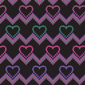 Hearts and pixels - Large scale