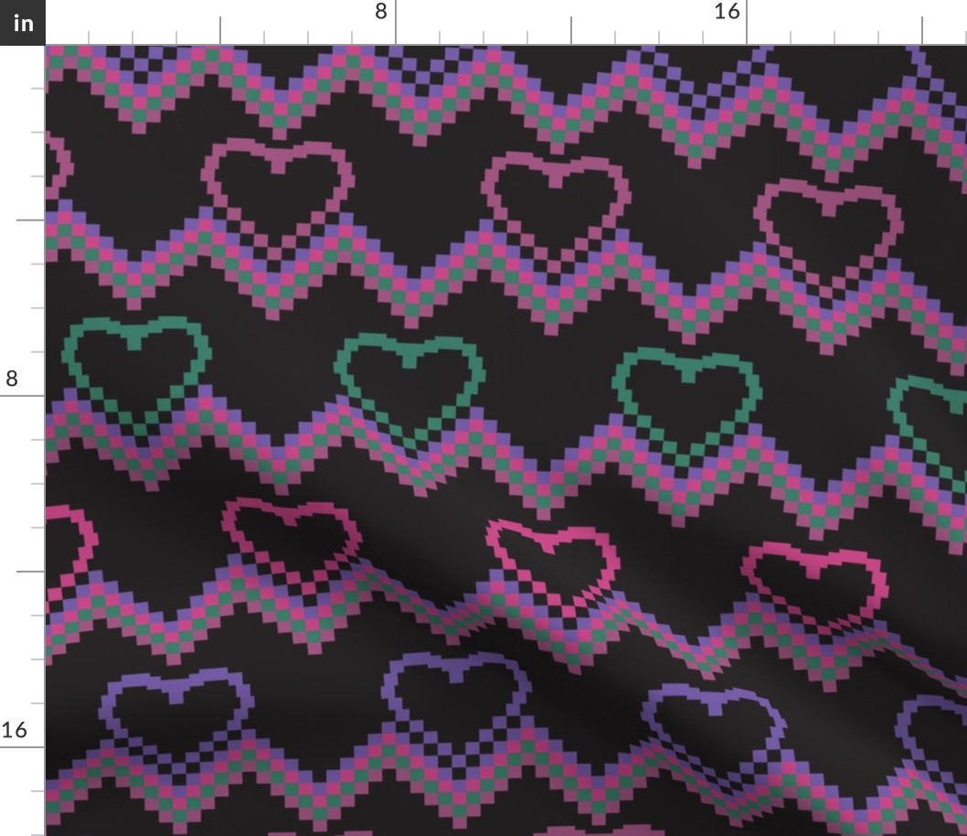 Hearts and pixels - Large scale