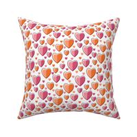 Happy Hearted / Felicity / Hearts / Berry Tangerine / valentine's Day / Small