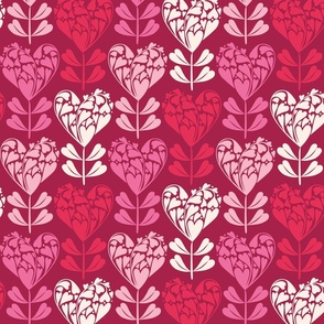 Hearts Blooming, Ruby (large)