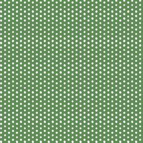 small scale kelly green - crooked dots coordinate - sf petal solids