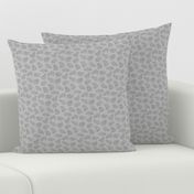 Scattered Hippo Outlines - gray - small