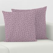 Scattered Hippo Outlines - hippo pink - small