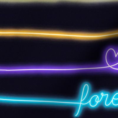 Lovecore Neon Stripes