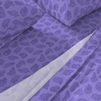 Scattered Hippo Outlines - violet - medium