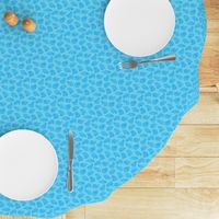 Scattered Hippo Outlines - turquoise - small