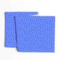 Scattered Hippo Outlines - dark blue - small