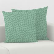 Scattered Hippo Outlines - green - small