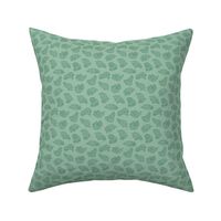 Scattered Hippo Outlines - green - small