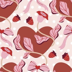 Chocolate Hearts and Strawberries