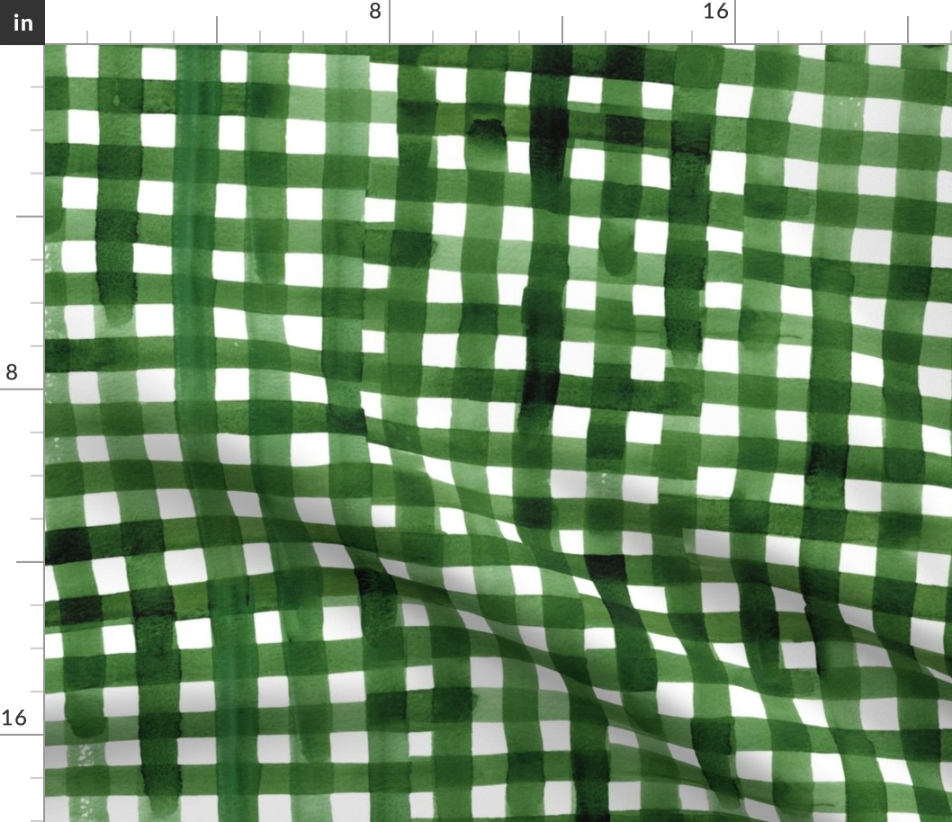 Christmas Fabric , White , Green, Striped, Check, Holiday Fabric, Winter Fabric