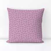 Scattered Hippo Outlines - dark pink - small