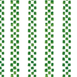 Christmas Fabric Green Checkered Stripes, Green Stripes