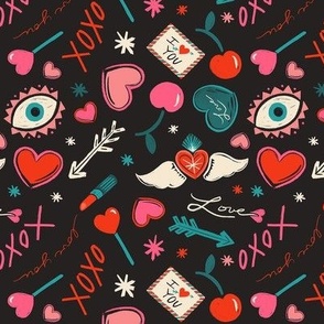 Love Pop | Kitsch Valentine. Black sm