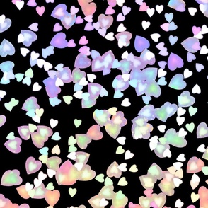 heart glitter - prismatic sparkle