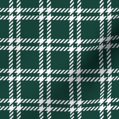 Green And White Plaid
