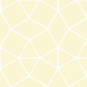 honeycomb - geometric shapes - buttercup on white