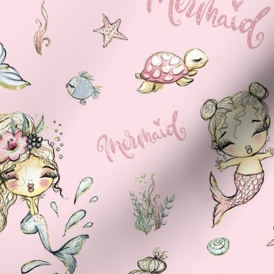 mermaid pink