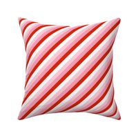 Valentine’s diagonal stripe - large - pink, red, and white 