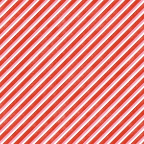 Sweetheart diagonal stripe - medium - red, pink, and white 