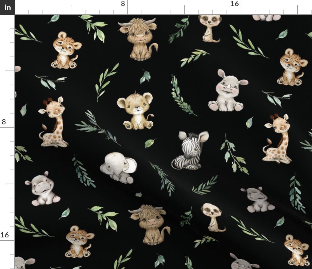 safari new with new animals black