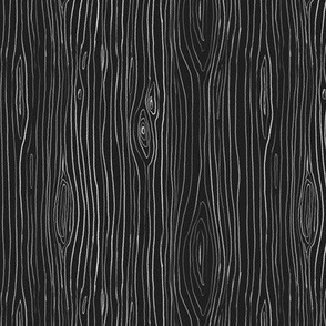 Wood Grain - Black and White