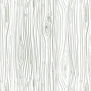 Wood Grain - White Green Garland