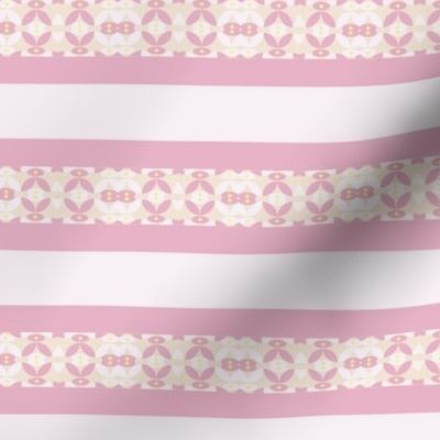 Pink Floral Stripe