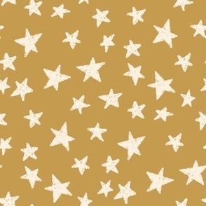 New Years eve fabric - seamless design gold stars